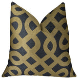 Plutus Graphic Maze Handmade Throw Pillow, (Double sided  20" x 20")