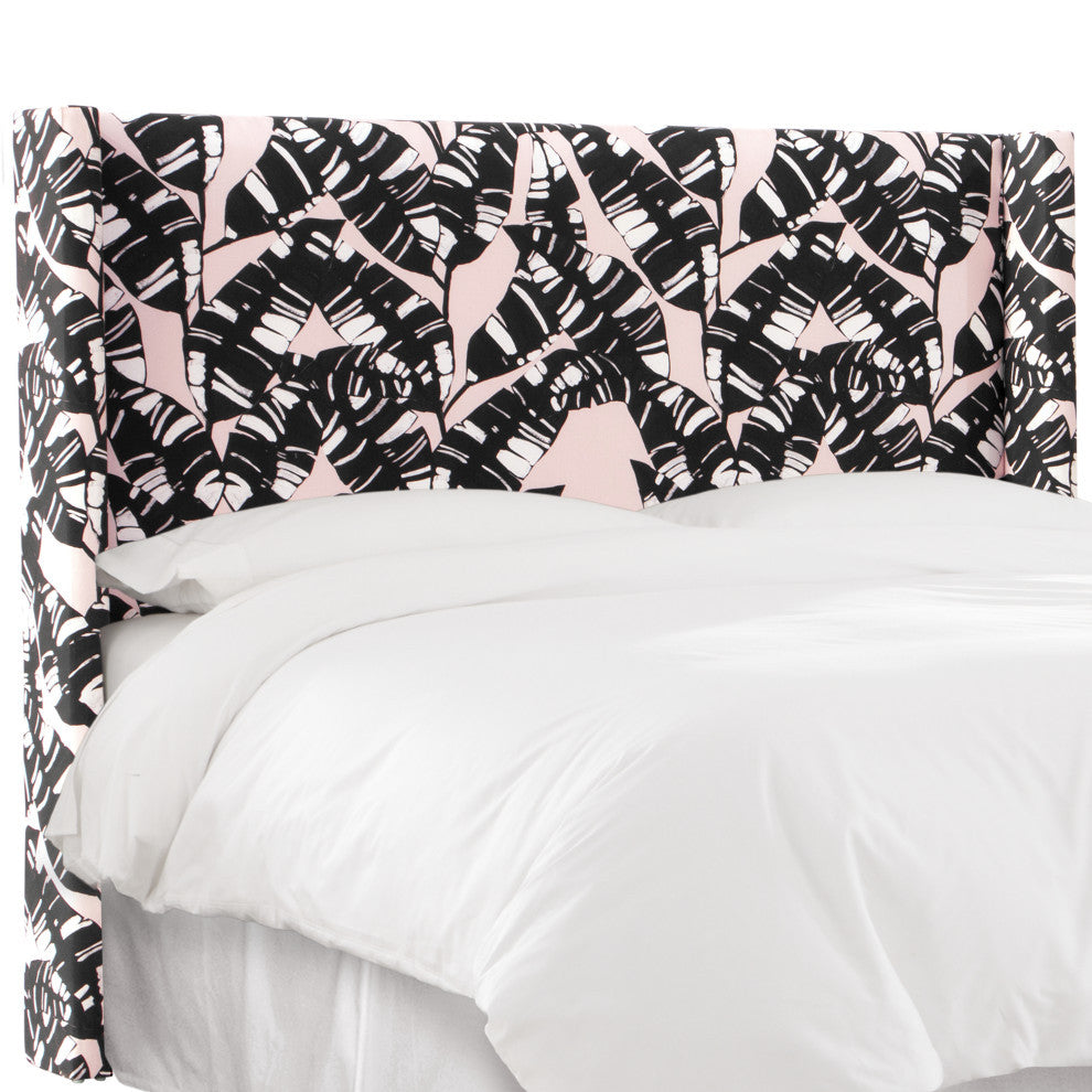 Full Wingback Headboard, Palm Springs Blush Black