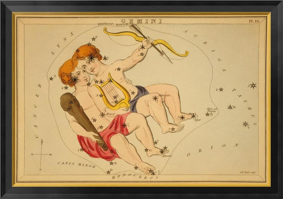 "Gemini, 1825" Framed Canvas Giclee by Jehoshaphat Aspin, 40x28"