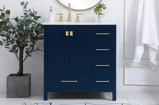 Isabel Blue 32" Single Sink Bathroom Vanity