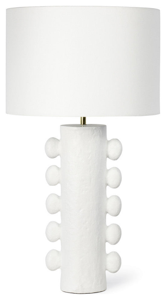 Sanya Metal Table Lamp, White