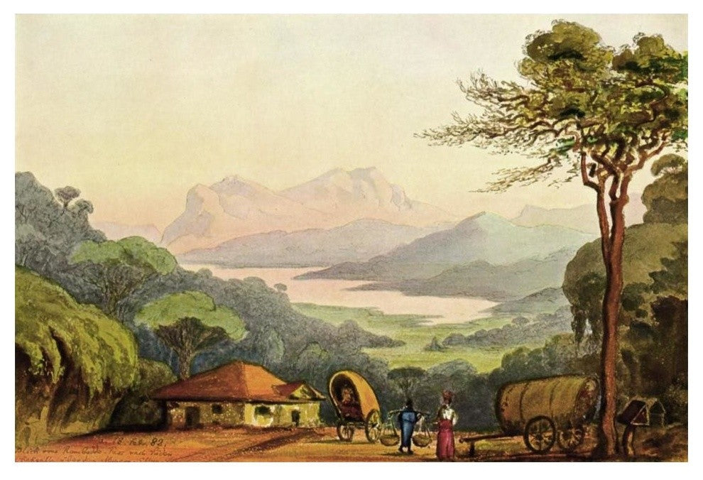 "Nurellia-See Vom Rambodde-Paï¿½, Ceylon" Paper Print by Ernst Haeckel, 20"x14"