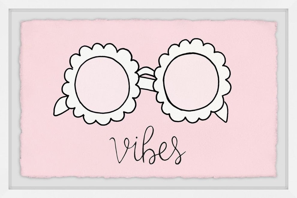 "Sunglasses Vibes" Framed Painting Print, 36"x24"