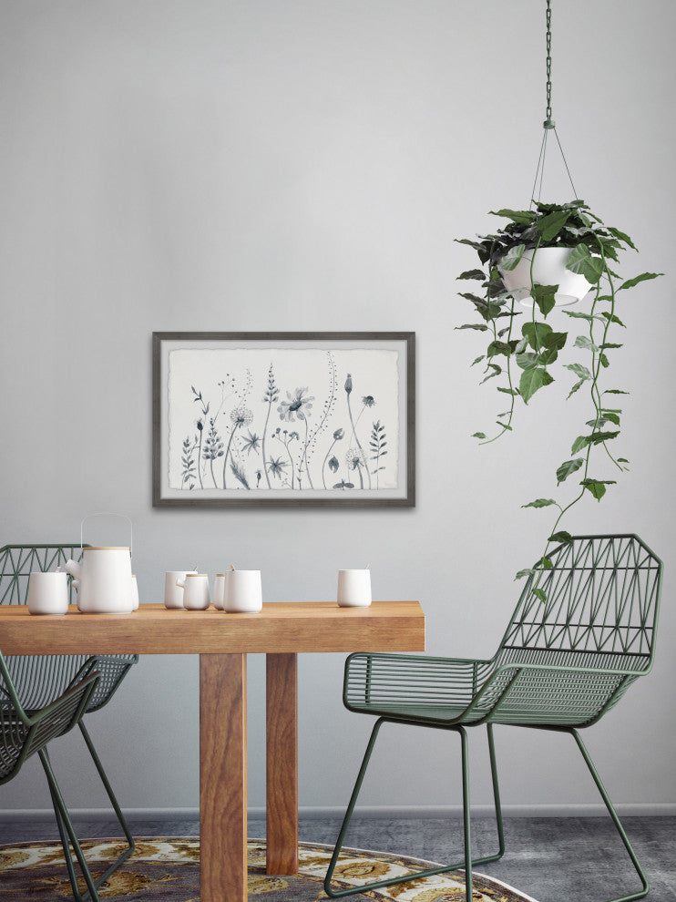 "Flower Fields" Framed Painting Print