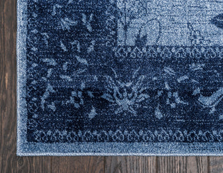 Unique Loom Blue La Jolla Floral 7'x10' Area Rug