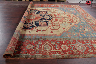 Consigned, Antique Handmade Faded Traditional Persian Area Rug, Green, 11x15