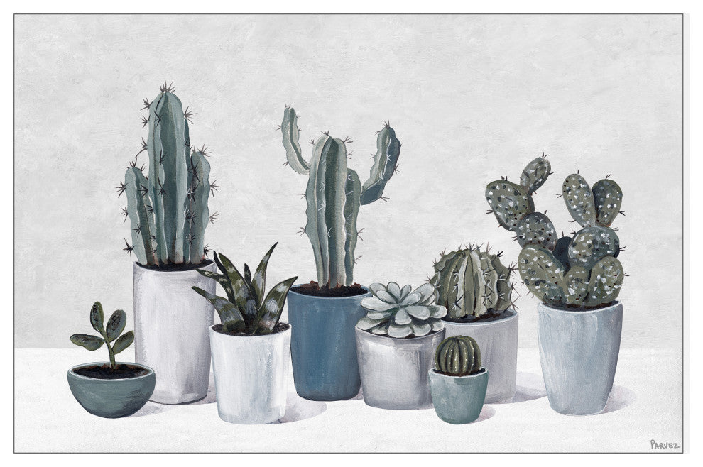 "My Succulent Collection" Floater Framed Painting Print on Canvas