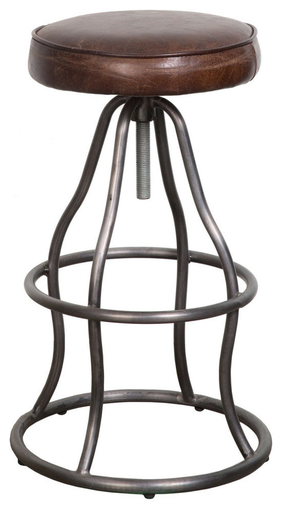 Bowie Bar Stool - Vintage Brown Leather