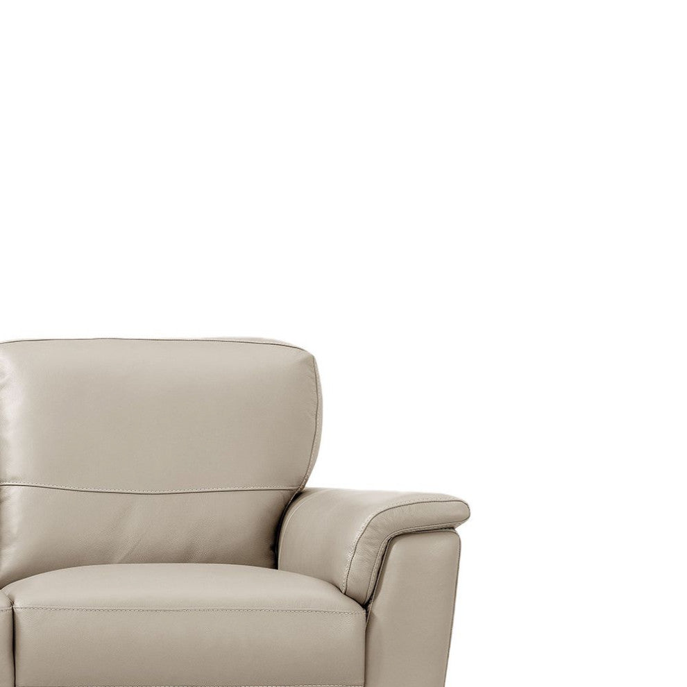 Lv01299 Sofa , Beige Leather Pacific Palisades ( 1-Piece /1Ctn
