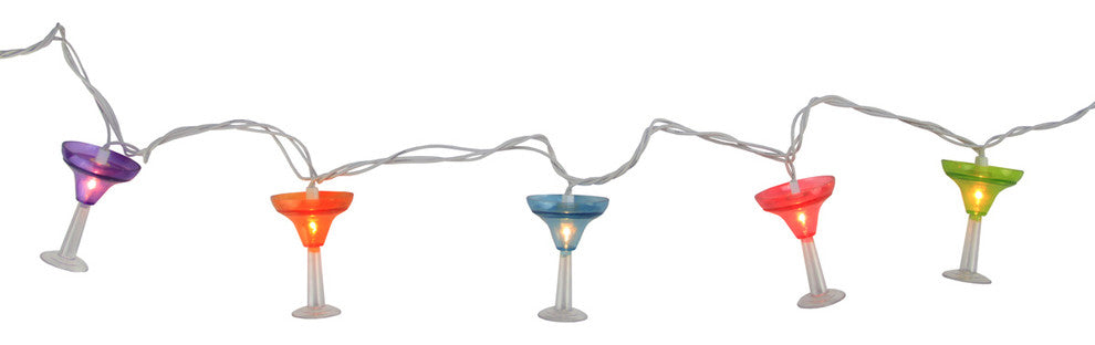 Happy Hour Colorful Margarita Glass Patio and Garden Novelty Christmas Lights