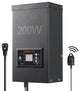 VEVOR 200W Low Voltage Landscape Transformer with Timer and Photocell Sensor