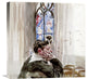 "Portrait of a Man In Church" Canvas Giclee by Giovanni Boldini, 22"x22"