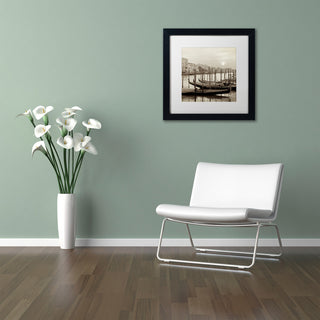 Alan Blaustein 'Venezia 11' Art, Black Frame, White Mat, 16x16