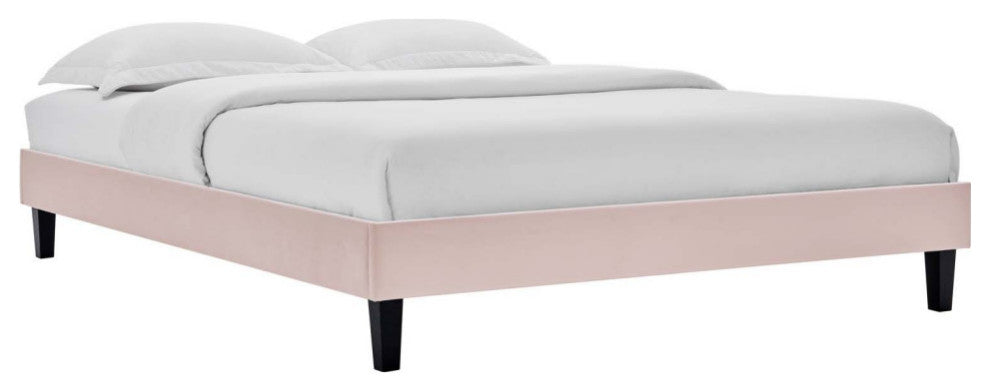 Amber Full Platform Bed, Pink