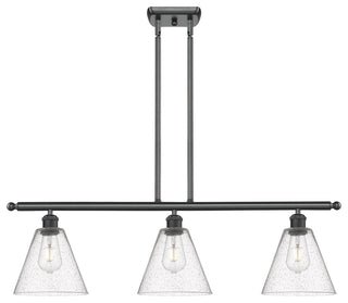 Innovations 516-3I-BK-GBC-84-LED 3 Light Island Light, Matte Black