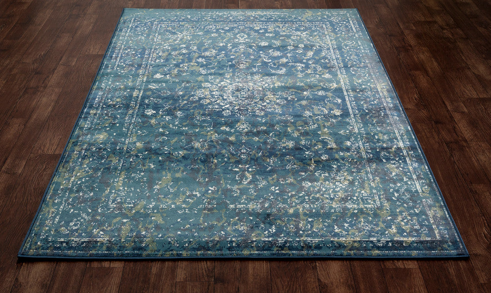 Karelia Invitation Medium Blue 5'3"x7'7" Area Rug