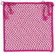 Colonial Mills Chair Pad Outdoor Houndstooth Tweed Magenta Chair Pad