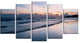 "Blue Sunset Sea Waves Thailand" Oversized Beach Wall Art, 5 Panels, 60"x32"