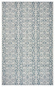 5' X 8' Blue And White Indoor Outdoor Area Rug