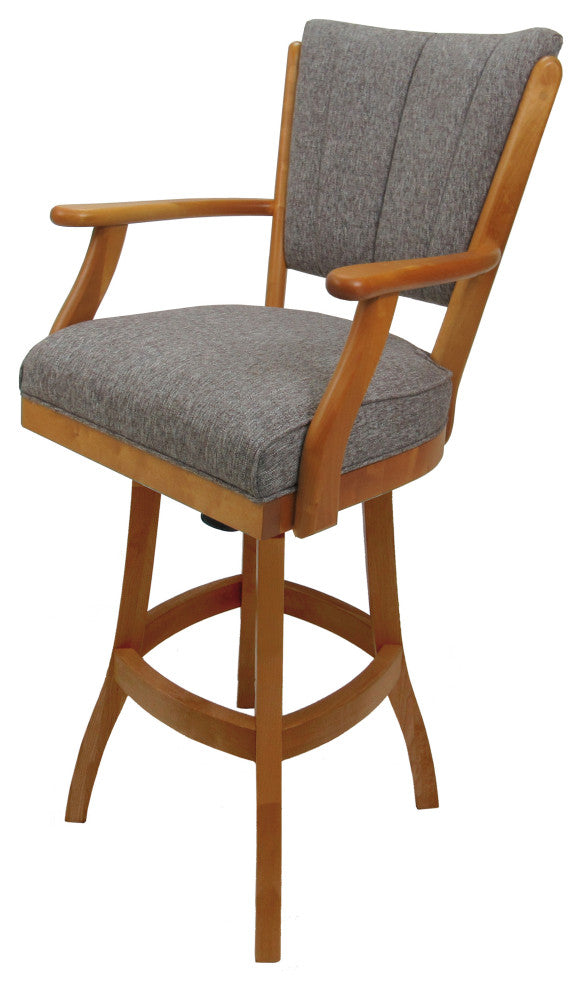 Classic Counter Bar Stools 26" 30" Extra Tall 34", Mojave Grey - Honey, 34"