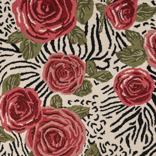 Rose Garden Safari Area Rug, 4' Round