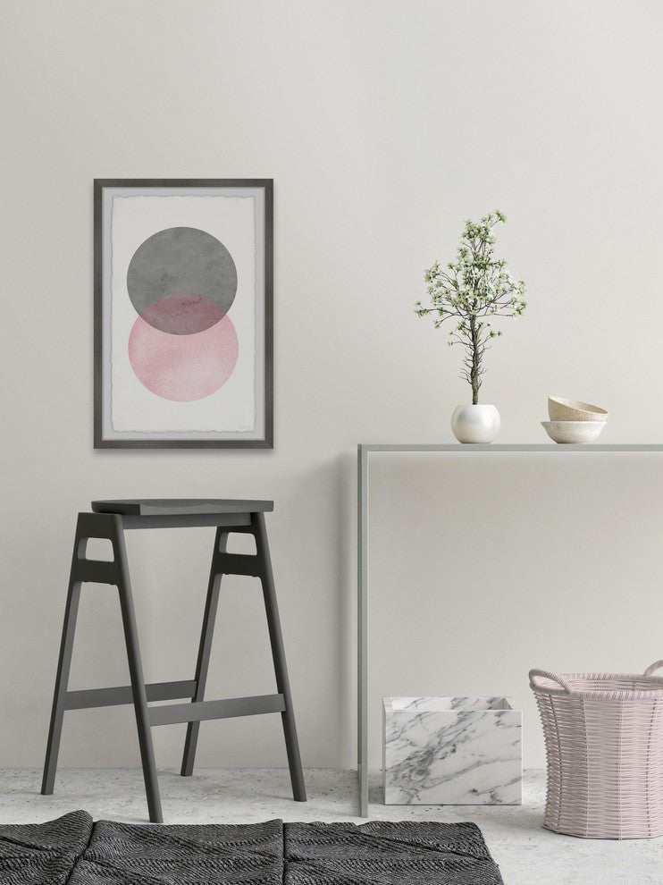 "Circle Texture" Framed Painting Print, 24"x36"