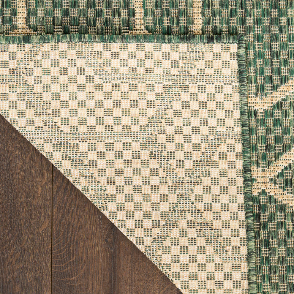 Nourison Horizon Indoor/Outdoor 8' x 10' Green Modern Rug