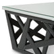 Montreal Mirrored Top Cocktail Table - Black