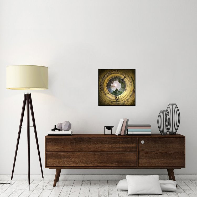 "Untitled" Framed Canvas Giclee by Ghizzi Panizza Alberto, 23x23"