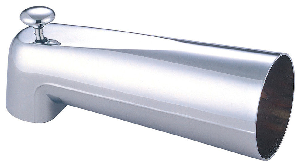 Extended Combo Diverter Tub Spout, PVD Brushed Nickel