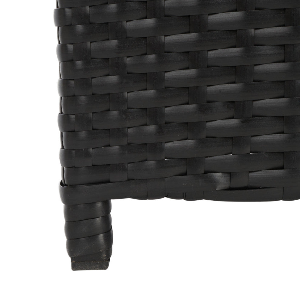 Safavieh Mazeli Outdoor Trash Bin Black