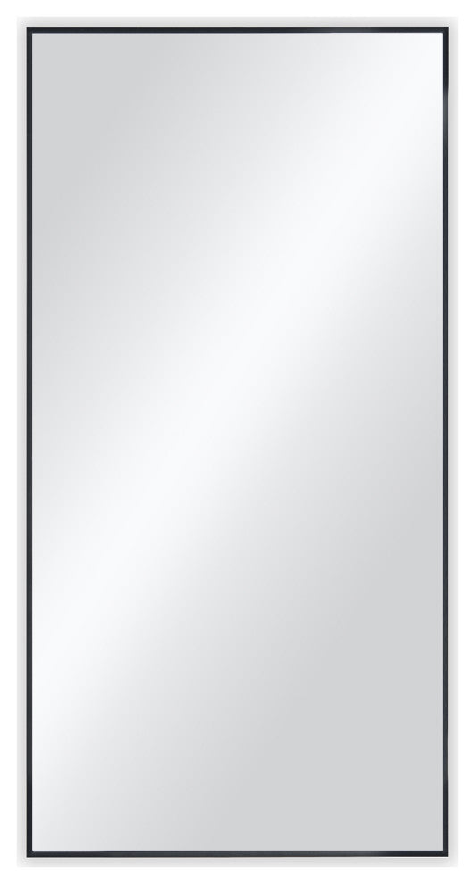 18"x36" Metal Frame Shatterproof Wall Mount Mirror FM1-1836, Matte Black