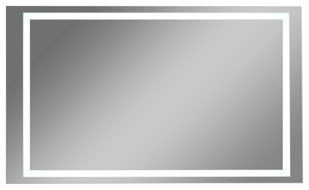 IB MIRROR Dimmable Lighted Bathroom Mirror Harmony, Crystal Clear Mirror, 55"x36"