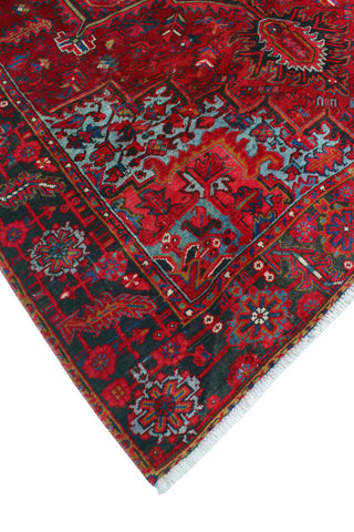 Fine Vintage Heriz Makbule Red/Charcoal Rug, 7'7 x 9'9