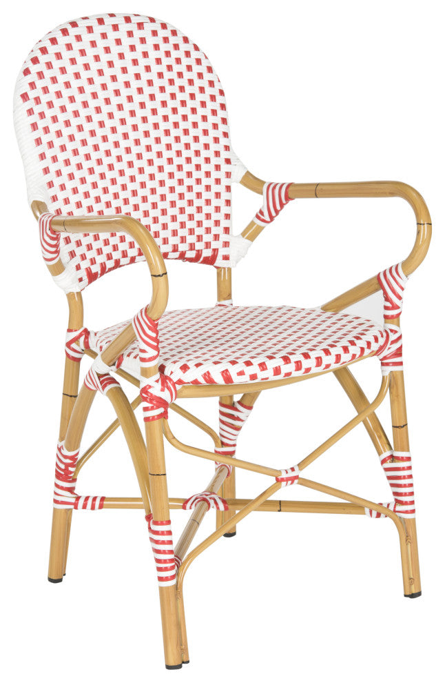 Safavieh Hooper Indoor-Outdoor Stackable Armchairs, Set of 2, Red