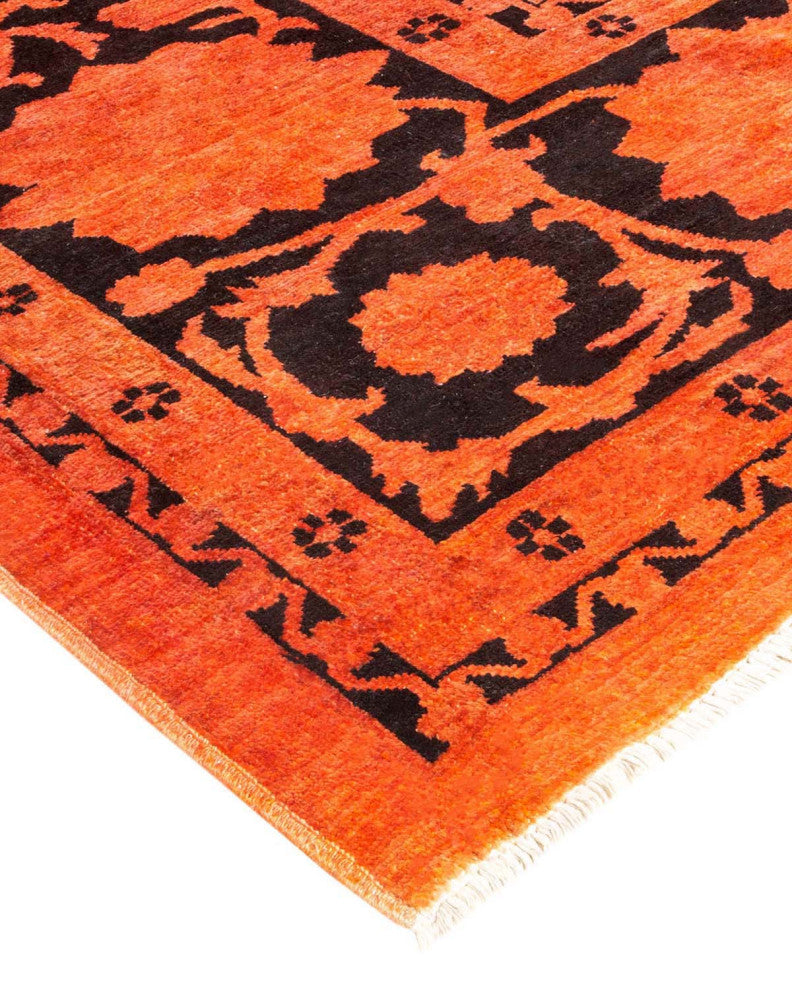 Vibrance, One-of-a-Kind Hand-Knotted Area Rug  - Orange, 12'2"x17'5"