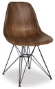 Eiffel Chair Walnut With Chrome Base