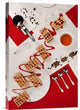 "Suprematic Meal: Viennese Waffles" Canvas by Dina Belenko, 12x18"