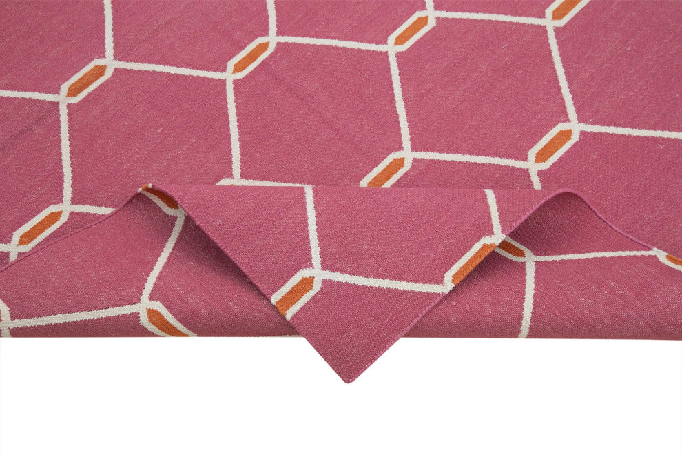 Rug N Carpet - Handmade Wool 3' 6'' x 5' 5'' Flatweave Dhurrie Kilim Rug