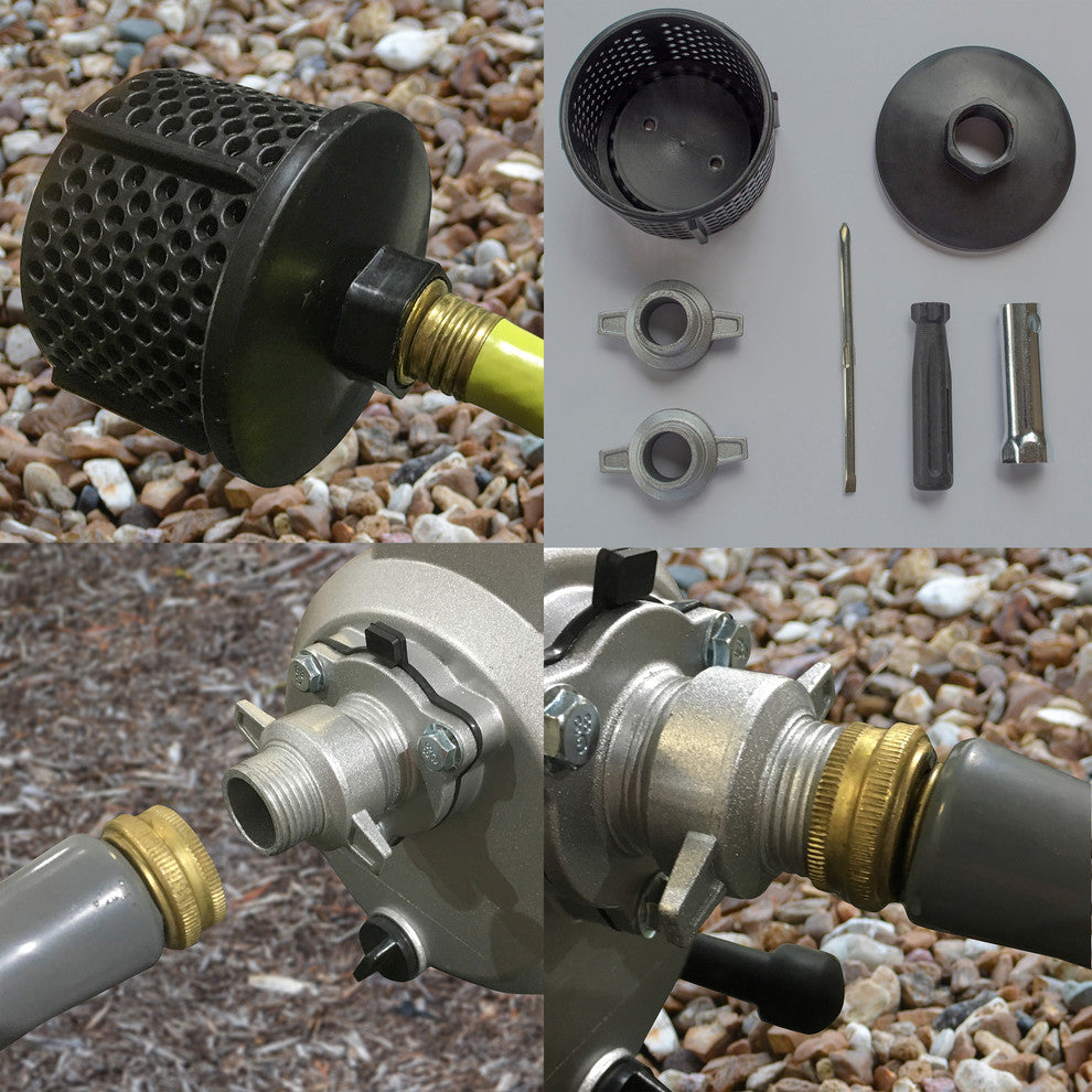 Series 1" 2-Cycle Water Transfer Pump With 3/4" Garden Hose Adapter