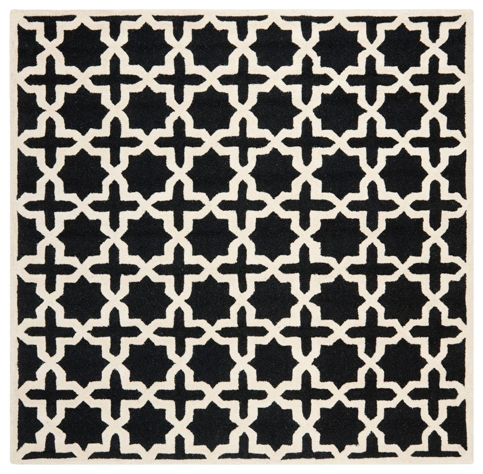 Safavieh Cambridge CAM125E 4' Square Black Rug