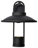Harriman 12W LED Medium Wall Lantern, Matte Black/Aluminum Shade