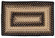 Black Mist Rectangle Ultra Durable Braided Rug - 30x72