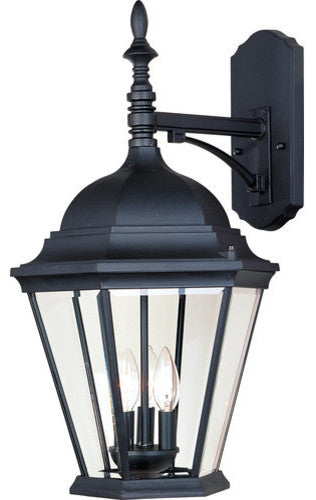 Maxim Westlake Cast 3-Light Outdoor Wall Lantern Black - 1008BK