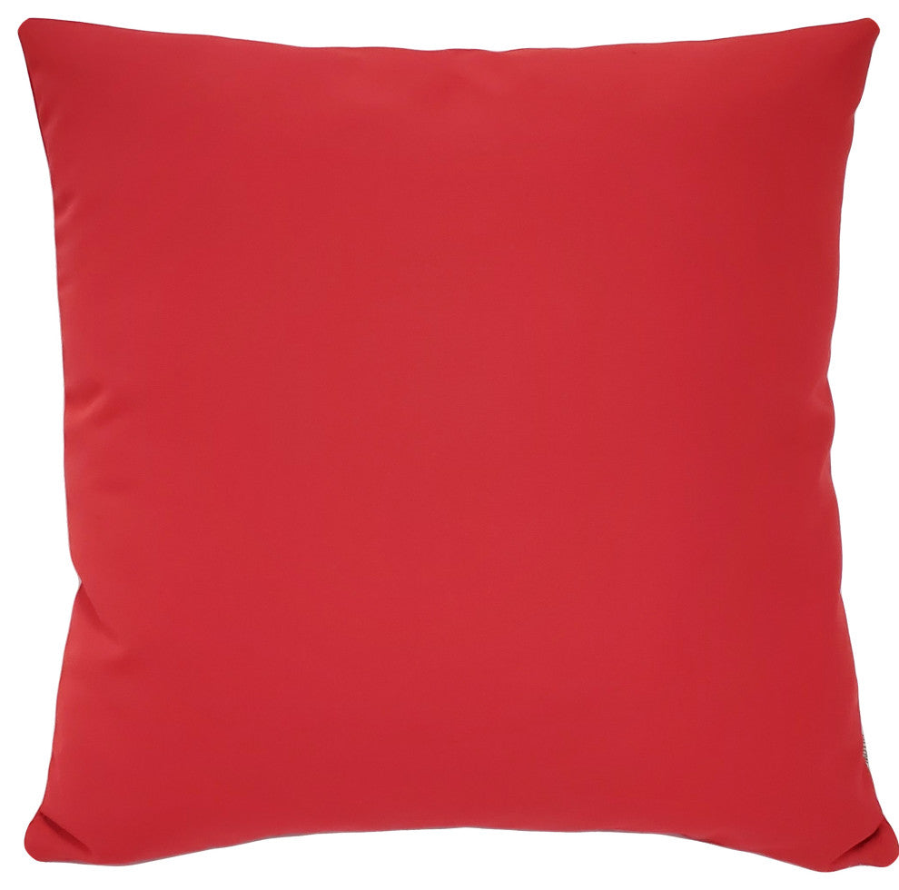 Sunbrella Jockey Red Outdoor Pillow 20x20