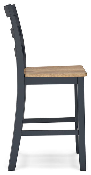 Gesthaven Natural/Blue Counter Height Barstool