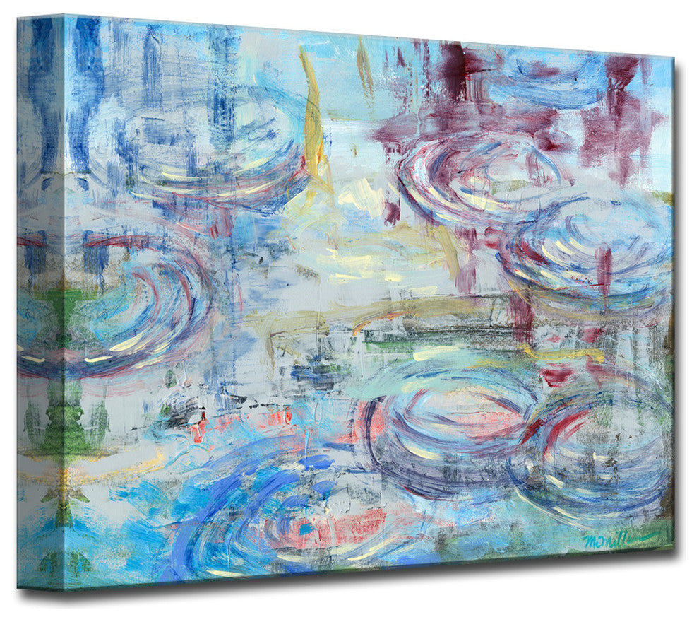 Raindrops' Canvas by Leslie Owens, 16"x12"