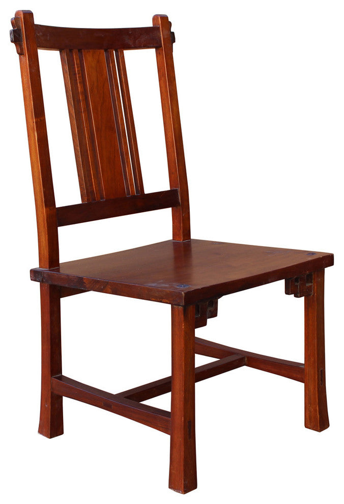 Quality Handmade Brown Color Solid Wood Bar Back Simple Design Chair hn165