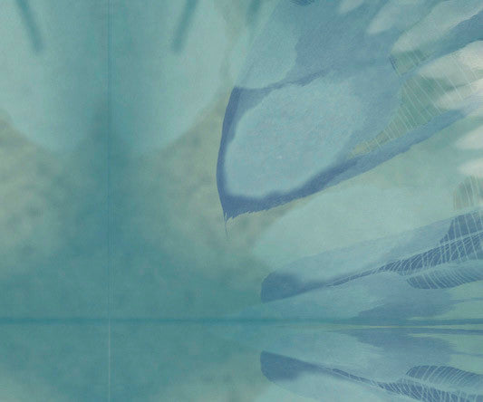 Shibori Burst, Geometric Print Beach Towel, Green