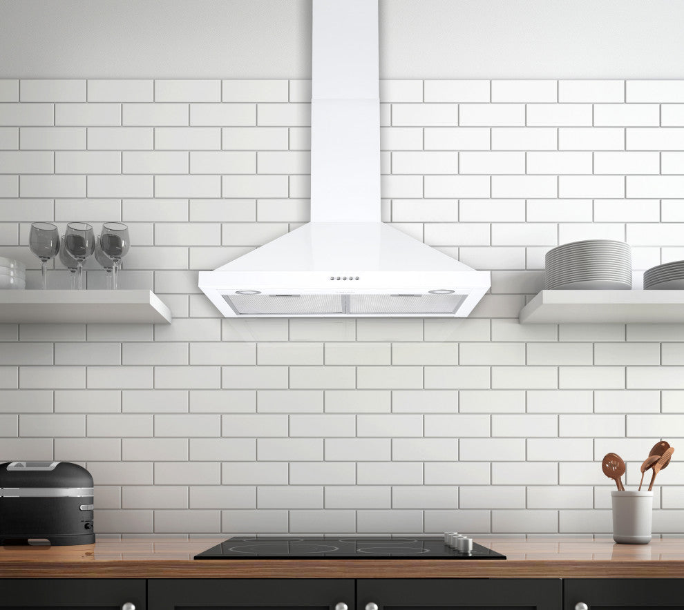 30" Convertible Wall Mount Pyramid Range Hood